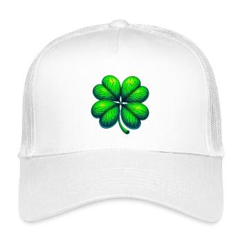 Four-leaf clover - Kids’ Trucker Cap - white - Front