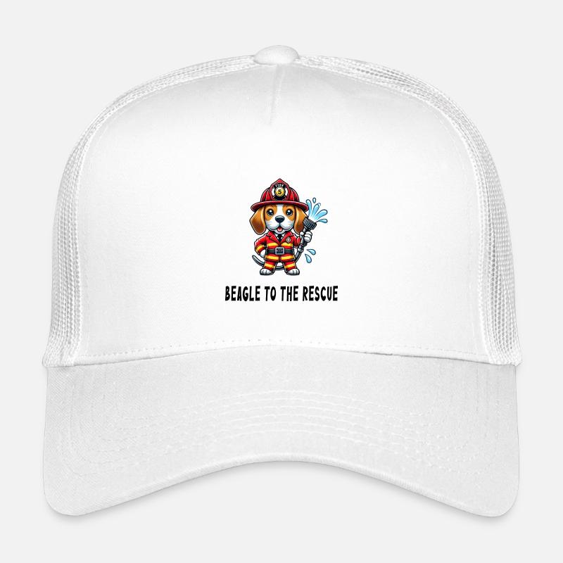 Beagle zur Rettung - Kinder Trucker-Cap - Weiß
