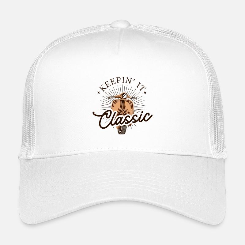 Keepin’ It Classic – Vintage Scooter Look Kinder Trucker-Cap