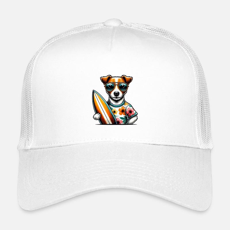 Jack Russel Terrier Surfeur Casquette trucker enfant