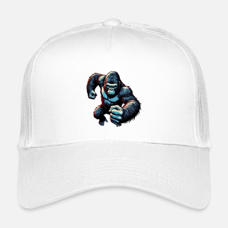 Gorilla - Kinder Trucker-Cap - Weiß