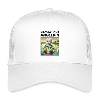 Nachwuchs Anglerin - Kinder Trucker-Cap - Weiß - Vorne