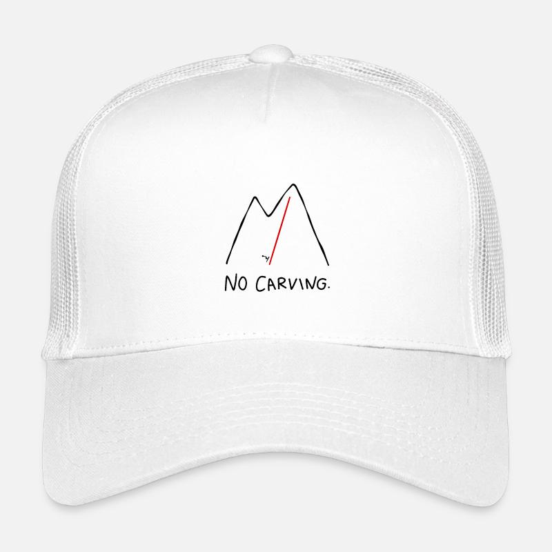 Skifahrer Schussfahrt kein Carving - Kinder Trucker-Cap - Weiß