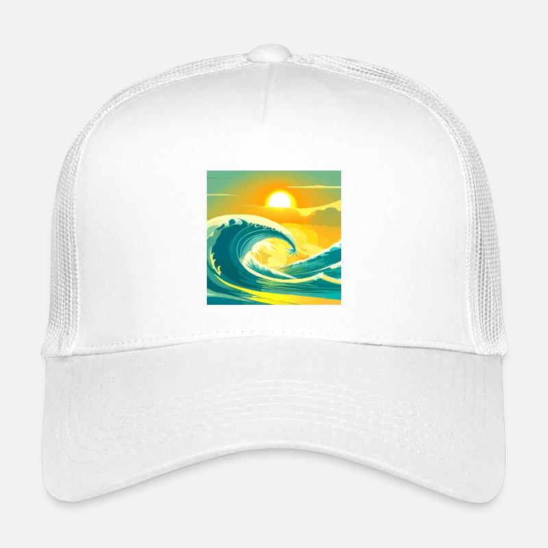 Sea Sun - Kinder Trucker-Cap - Weiß