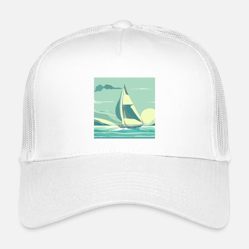 Sailing Boat - Kinder Trucker-Cap - Weiß