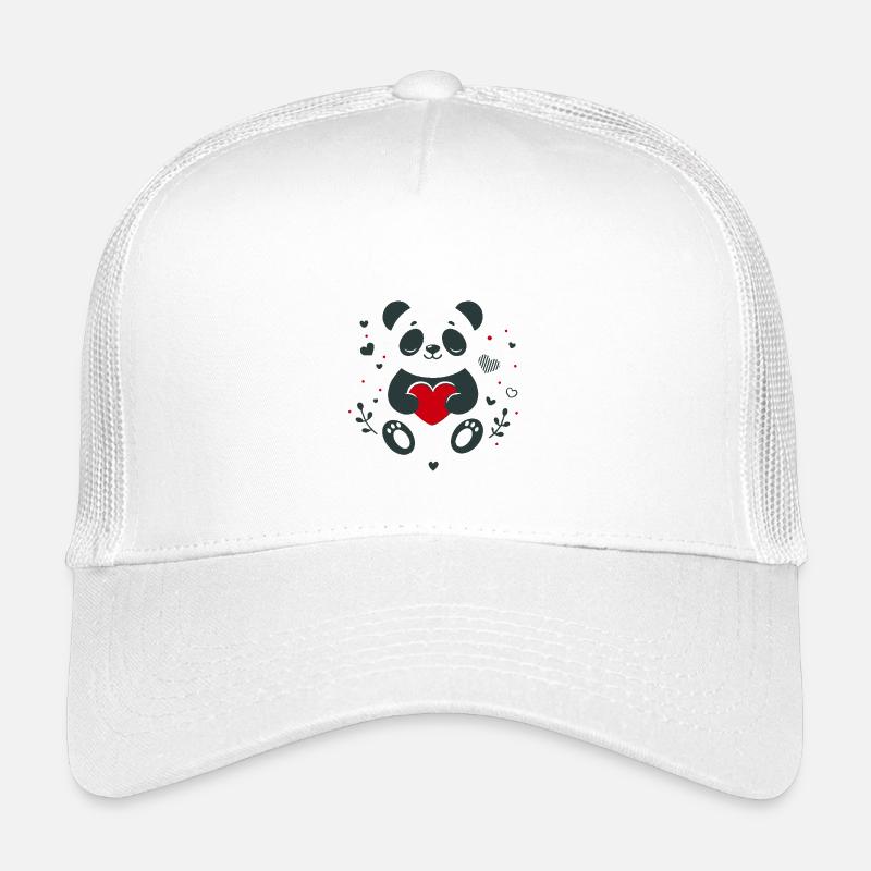 Panda mit Herz – Liebevoller Valentinsgruß Kinder Trucker-Cap