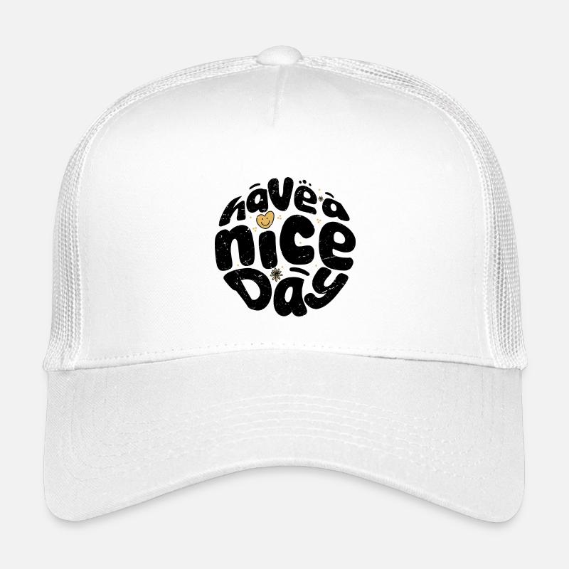 Have a Nice Day Bubble Text Circle Kids’ Trucker Cap