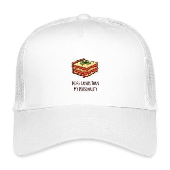 Lasagne : plus de couches que de personnalité - Casquette trucker enfant - blanc - Devant