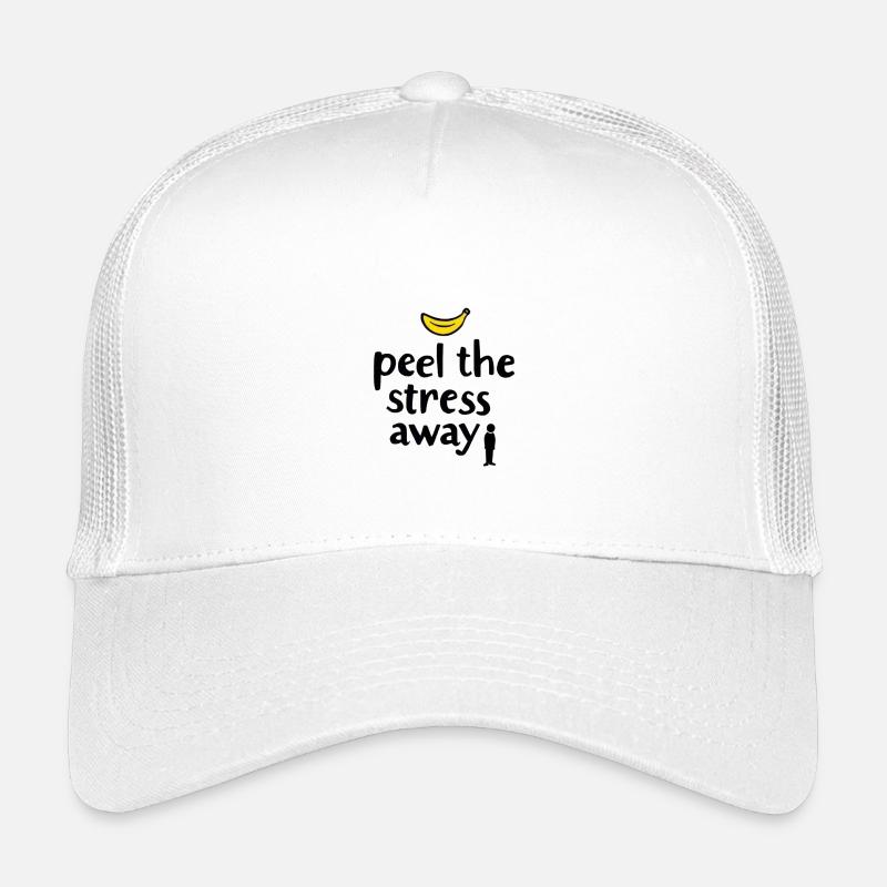 Peel the Stress Away - Kinder Trucker-Cap - Weiß