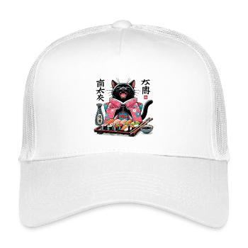 Sushi Katze Kimono Maki Nigiri Geschenk - Kinder Trucker-Cap - Weiß - Vorne
