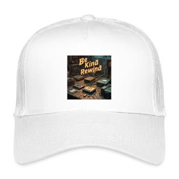 Be Kind Rewind Neon Retro Tech - Kids’ Trucker Cap - white - Front