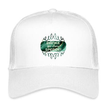 DANKE SAGEN SPENDE - Kinder Trucker-Cap - Weiß - Vorne