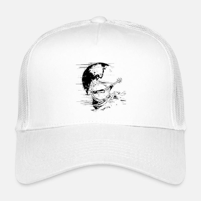 Banjo Player Drawing Kids’ Trucker Cap