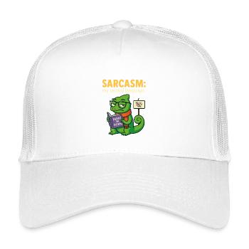 Sarcasme de la seconde langue - Casquette trucker enfant - blanc - Devant