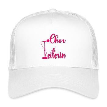 Hobby Chor Leitung Chorleiterin - Kinder Trucker-Cap - Weiß - Vorne