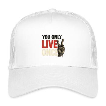 You only live vintage once - Kids’ Trucker Cap - white - Front
