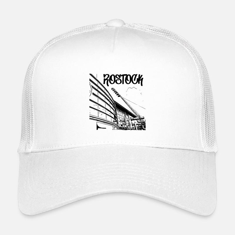 Rostock Stadionblick - Kinder Trucker-Cap - Weiß