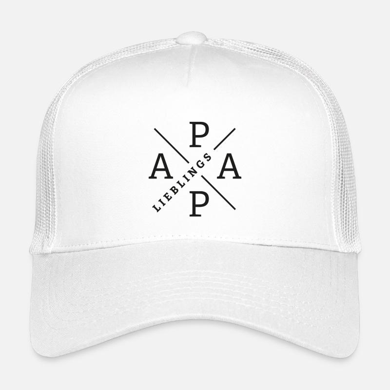 LieblingsPAPA - Kinder Trucker-Cap - Weiß