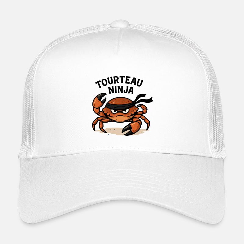 Ninja-Krabbe - Kinder Trucker-Cap - Weiß