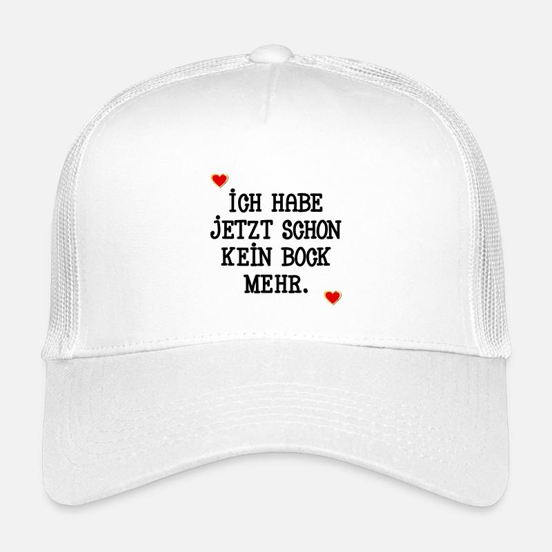 MOTIVATION KEIN BOCK - Kinder Trucker-Cap - Weiß
