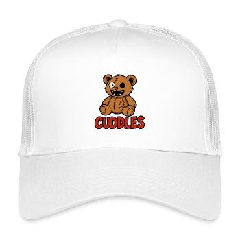 Ours câlin - Casquette trucker enfant - blanc - Devant