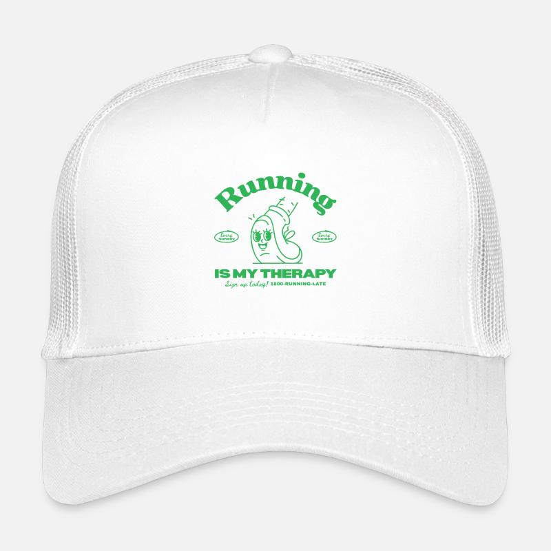 Retro Running Love - Kinder Trucker-Cap - Weiß
