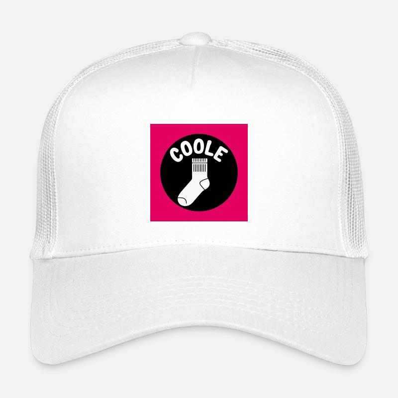 Coole Socke Socken und lustiger Spruch Kinder Trucker-Cap