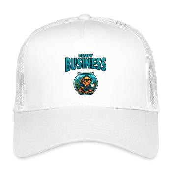 Fischgeschäft im Aquarium - Kinder Trucker-Cap - Weiß - Vorne