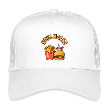 Seelenverwandte Burger Fries Limonade - Kinder Trucker-Cap - Weiß - Vorne