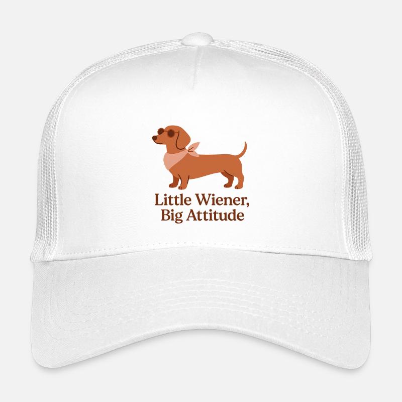 Dackel – Little Wiener Big Attitude Design Kinder Trucker-Cap
