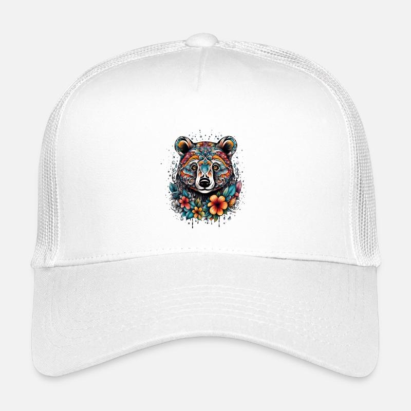 Waschbaer im Tattoo Style Kinder Trucker-Cap