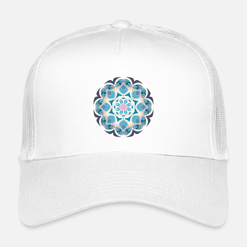 Beach day Mandala - Kinder Trucker-Cap - Weiß