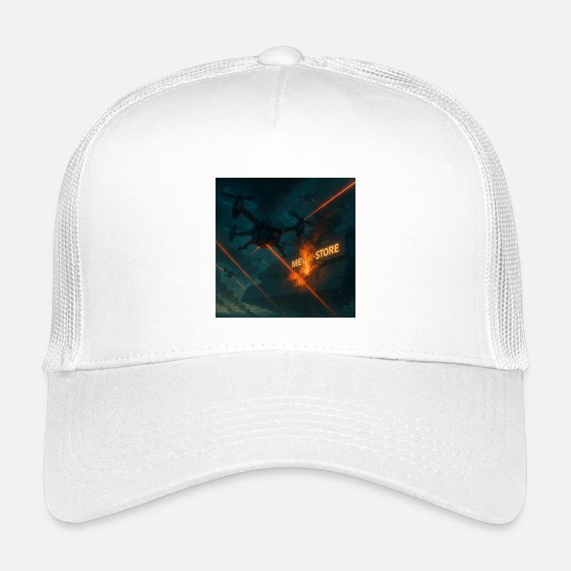 Image d’attaque futuriste de la base aérienne Casquette trucker enfant
