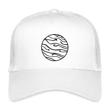 Planet Weltraum Doodle - Kinder Trucker-Cap - Weiß - Vorne
