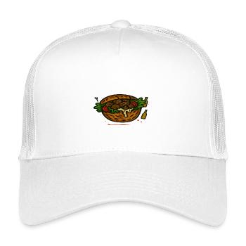 Coffee and cake illustration - Kids’ Trucker Cap - white - Front