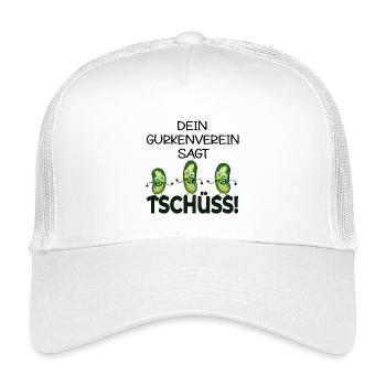 ABSCHIED KOLLEGEN TSCHÜSS GURKEN - Kinder Trucker-Cap - Weiß - Vorne