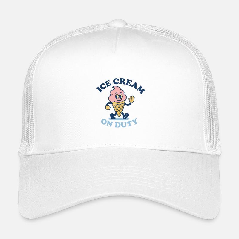 Eis im Dienst - Kinder Trucker-Cap - Weiß