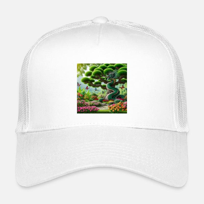 Gartendrache im orientalischen Fantasy-Stil Kinder Trucker-Cap