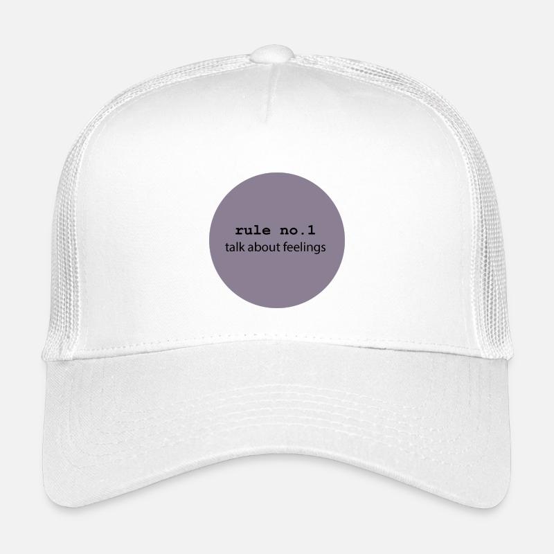 talk about feelings 5 - Kinder Trucker-Cap - Weiß