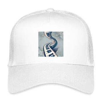Road of Spiral Musical Notes - Kids’ Trucker Cap - white - Front