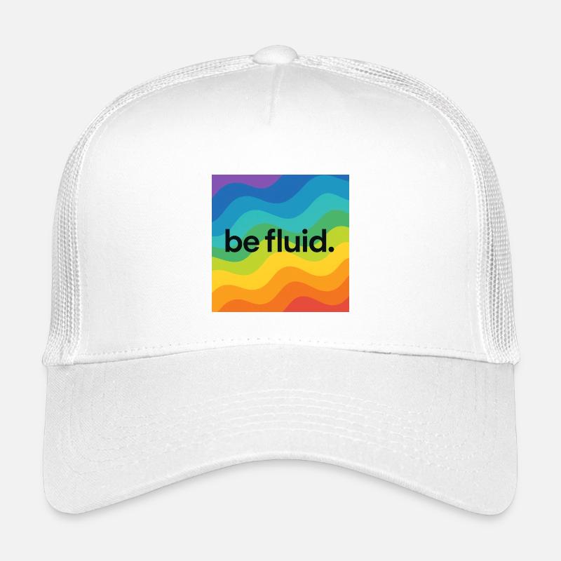Be Fluid – LGBTQ+ Pride Design mit progressiver Bo Kinder Trucker-Cap