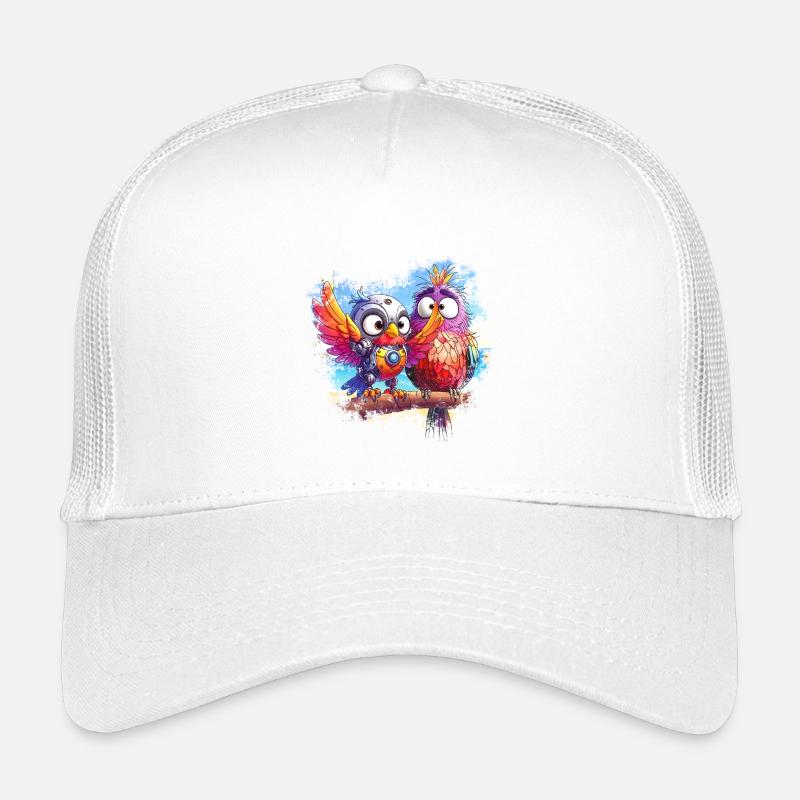 Strandroboter Vögel, Licht, Freude, Farben Kinder Trucker-Cap