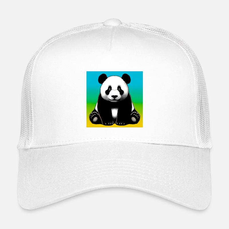 Panda - Kinder Trucker-Cap - Weiß