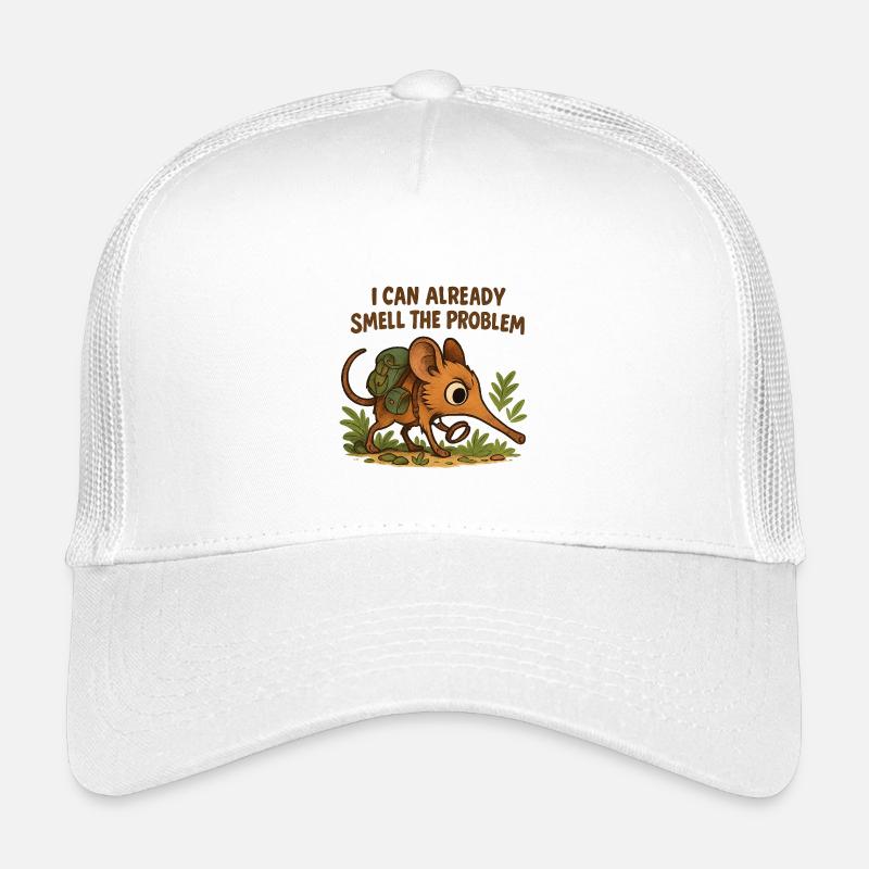 Rüsselhündchen - smell the problem funny animal - Kinder Trucker-Cap - Weiß
