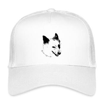 Hundegesicht-Selfie - Kinder Trucker-Cap - Weiß - Vorne