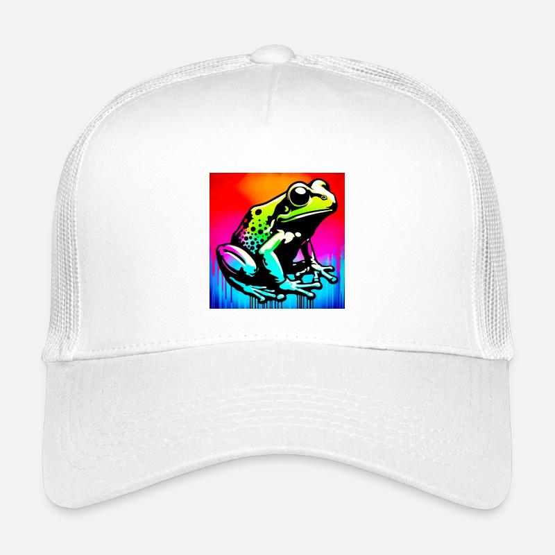 Frosch - Kinder Trucker-Cap - Weiß