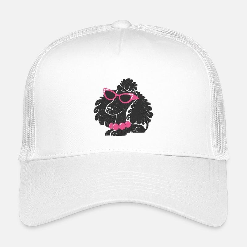 Lustiger Pudel - Kinder Trucker-Cap - Weiß