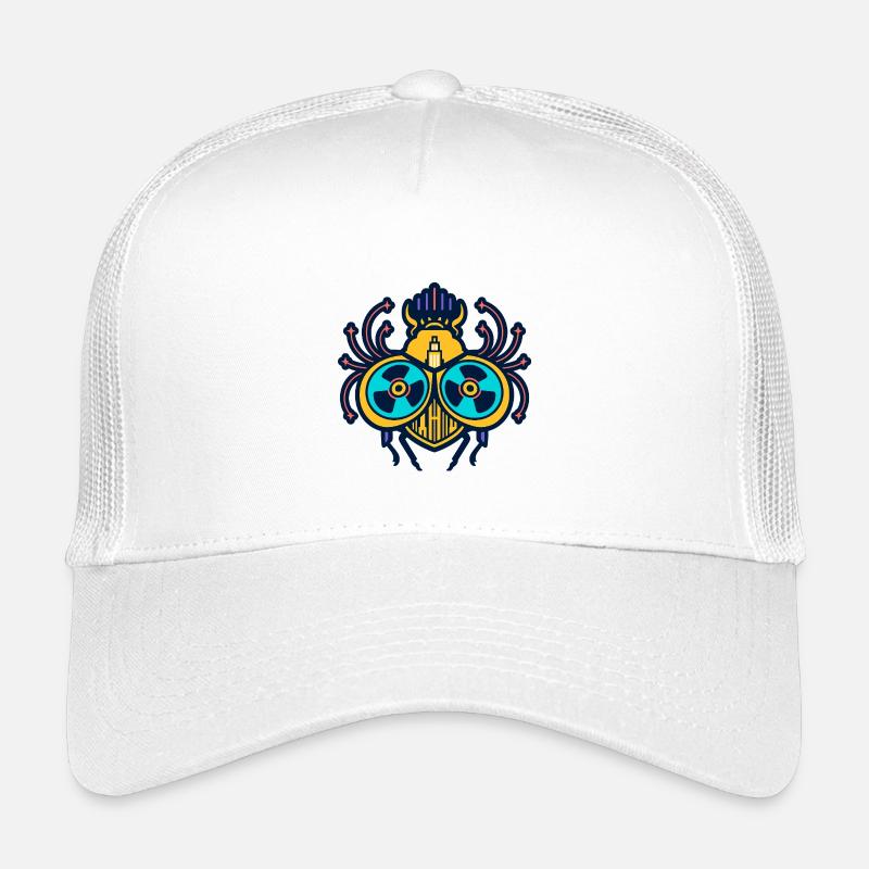 Neon Scarab Kids’ Trucker Cap