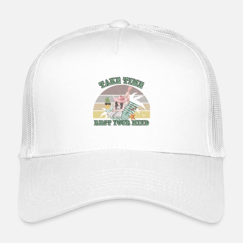 Erholsame Sommerpause - Kinder Trucker-Cap - Weiß