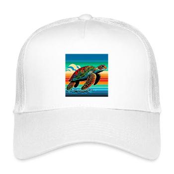 turtle - Kids’ Trucker Cap - white - Front